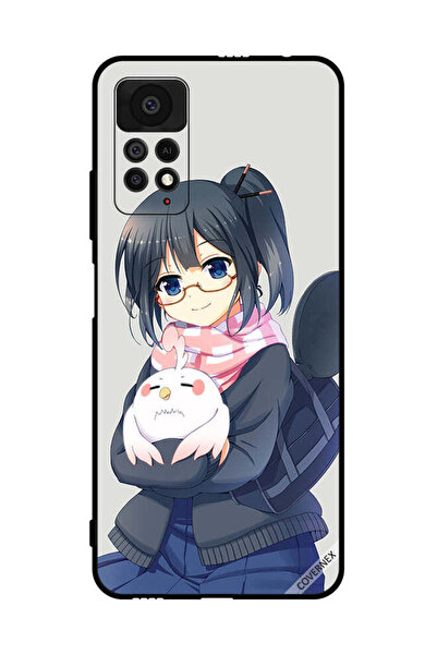 Covernex غطاء حماية لهاتف شاومي ريدمي نوت 11 برو 5G فتاة تحمل حيوانًا أليفًا