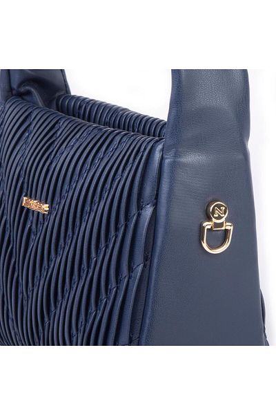 Nas Bag Geantă de mână și de umăr pentru femei de dimensiuni mini (19x15 cm) bleumarin