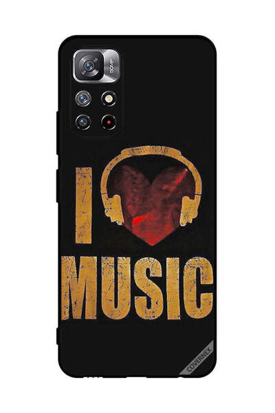 Covernex غطاء حماية لهاتف شاومي ريدمي نوت 11S 5G، تصميم كلاسيكي، أحب الموسيقى