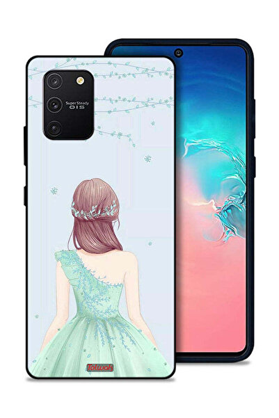Tolwak غطاء حماية لهاتف Samsung Galaxy S10 Lite بتصميم فتاة لطيفة ترتدي فستان...