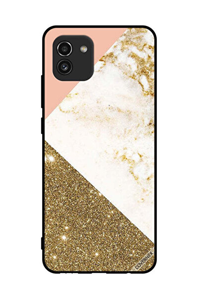 Covernex غطاء حماية لهاتف سامسونج جالاكسي A03 بنقوش لامعة ورخامية