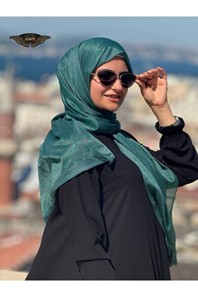 ALDIRA شال فستان سهرة فضي لامع للنساء