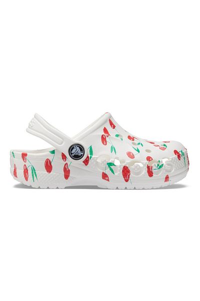 Crocs Saboti Crocs Baya Graphic Clog Kids 23-24 EU - C7 US Alb - White/Cherry