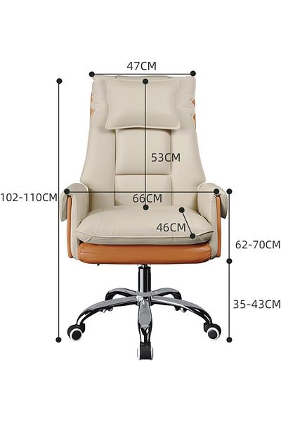 COOYA Home Gaming Computer Leather Chair With roller wheels, Leg Rest and Lumbar Support, for home