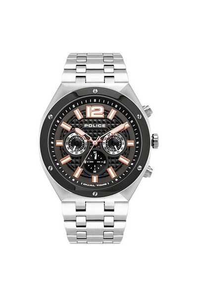 Police Police Men's Watch PL15995JSTU.61M, Ø 46 mm, Silver
