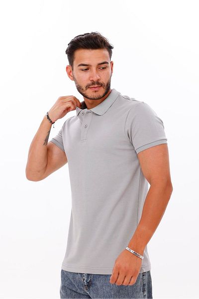 yakamor Men's Polo Neck Doubleface Tshirt