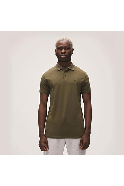 Bad Bear Stark Polo Neck Men's T-Shirt - Khaki