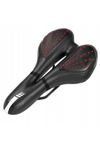 Renew Force Force Bicycle Saddle, -leather, Gel, Ergonomic Shape, Shock Resistant, 27cm X 16cm X 5cm