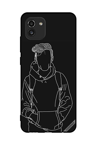 Covernex غطاء حماية لهاتف سامسونج جالاكسي A03 رسم جاكيت بوي