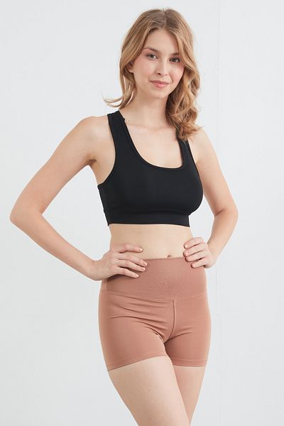 Fulla Moda Basic U Neck Crop Body