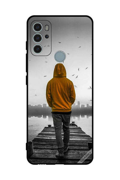 Covernex غطاء حماية لهاتف موتورولا موتو جي 60 إس - فتى حزين يمشي