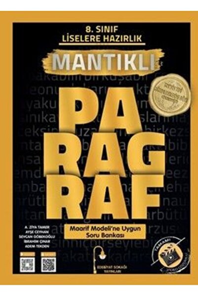 EDEBİYAT SOKAĞI YAYINLARI Edebiyat Sokağı 8. Sınıf Paragraf Mantıklı Soru Ban...