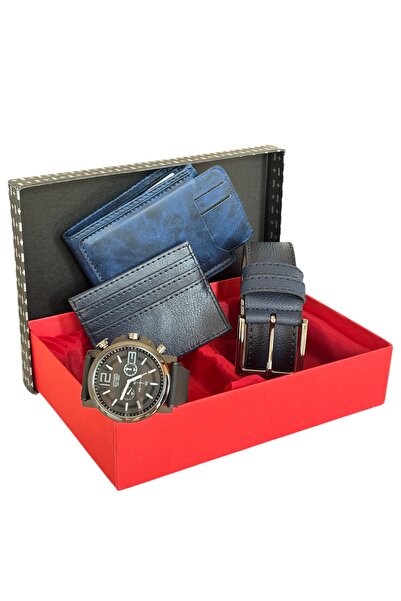 Tisaati Premium Series Special Boxed Luxury Leather Horizontal Wallet Belt an...