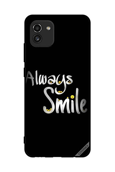 Covernex غطاء حماية لهاتف سامسونج جالاكسي A03 - ابتسم دائمًا