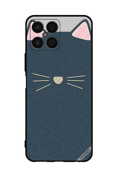 Covernex Protective Case Cover For Honor X8 Cat Leather Pattern