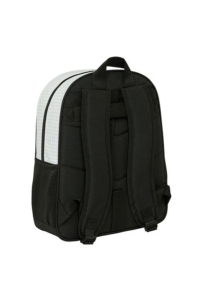 Real Madrid C.F. School Backpack 24/25, White Grey, 32 x 38 x 12 cm