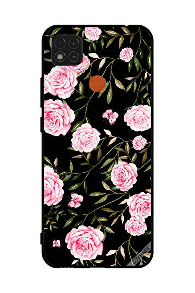 Covernex غطاء حماية لهاتف شاومي ريدمي 9 سي - ورود في باقات من الأوراق الصغيرة