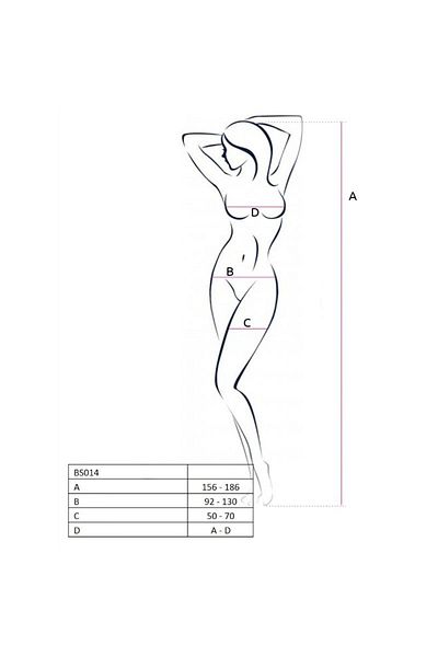 Passion Bodystocking BS014, Red, One Size