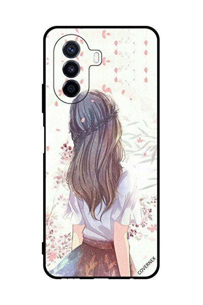 Covernex غطاء حماية لهاتف هواوي نوفا واي 70 - فتاة لطيفة في تفكير عميق