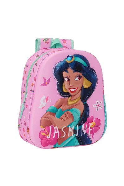 Disney Rucsac 3D pentru copii, Prințesa Disney Jasmine, roz 27 x 33 x 10 cm