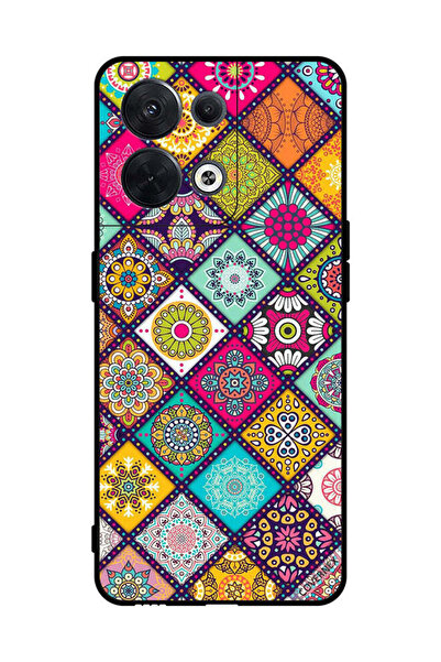 Covernex غطاء حماية لهاتف Oppo Reno8 بنقشة زهور متعددة الأشكال