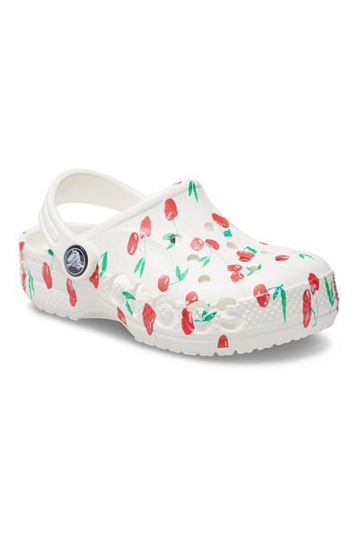 Crocs Saboti Crocs Baya Graphic Clog Kids 23-24 EU - C7 US Alb - White/Cherry