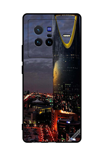 Covernex غطاء حماية لهاتف فيفو X80 - منظر برج الفيصلية في المساء