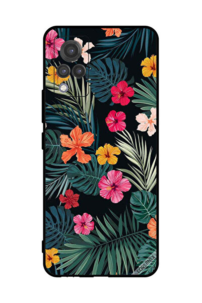 Covernex غطاء حماية لهاتف فيفو V21 متعدد الألوان زهور وريش