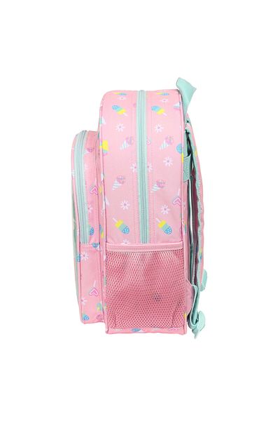 Peppa Pig Ghiozdan școlar roz-mentă cu înghețată, 26x34x11 cm