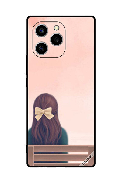 Covernex غطاء حماية لهاتف Honor 60 SE - فتاة جميلة على مقعد