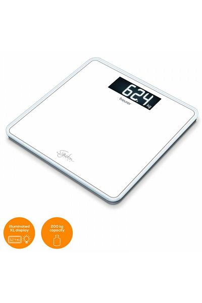 Beurer GS400 Blanca Digital Bathroom Scale, White