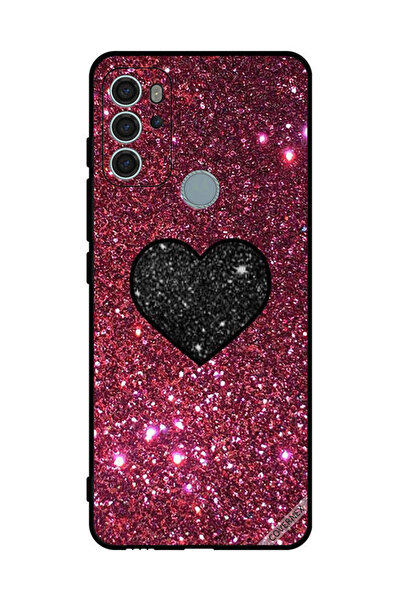 Covernex غطاء حماية لهاتف موتورولا موتو جي 60 إس - قلب لامع