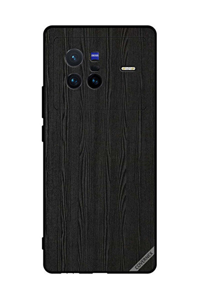 Covernex Protective Case Cover For vivo X80 Wooden Pattern