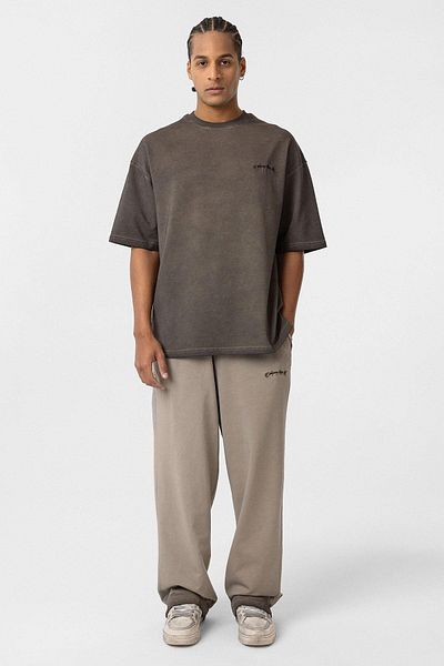VAMOSCLO Washable Oversize Tracksuit Set Brown