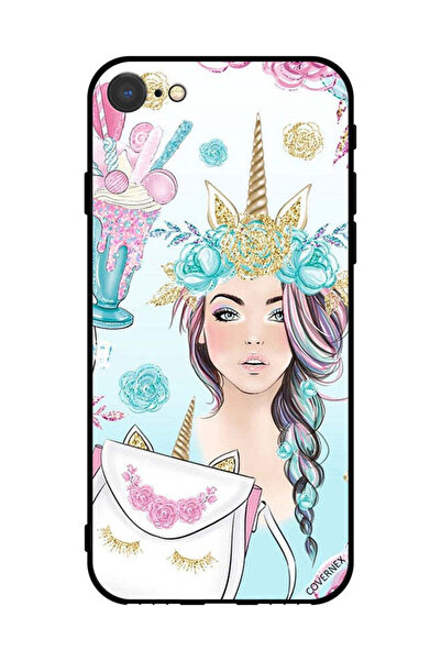 Covernex غطاء حماية لهاتف Apple iPhone SE (2022) رموش على الحقيبة وفتاة وحيد ...