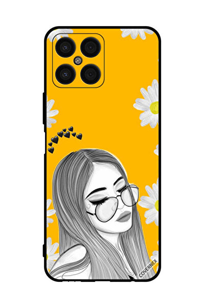 Covernex غطاء حماية لهاتف Honor X8 - لوف إماجينيشنز آند ذا جلاس جيرل