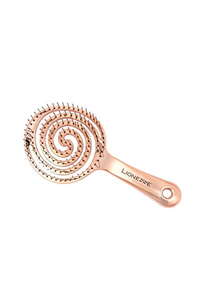 Lionesse Three Dimensional Hair Brush 8592 - Rosegold , Fast Dryer , Flexible