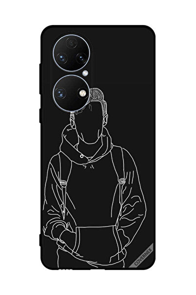 Covernex غطاء حماية لهاتف هواوي P50e رسم جاكيت بوي