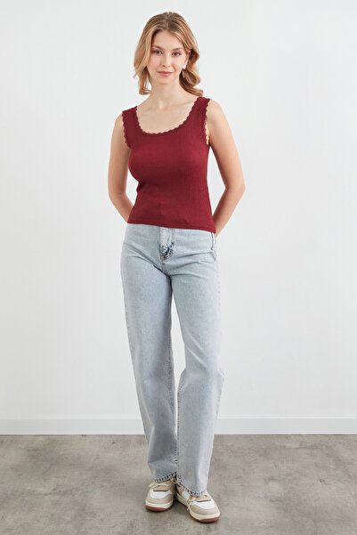 Fulla Moda Wrapped Fabric Lace Strap Bodysuit