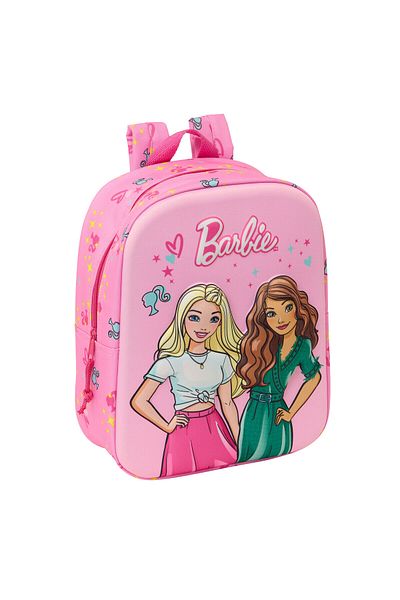Barbie Ghiozdan școlar, roz fucsia, 22 x 27 x 10 cm, 3D