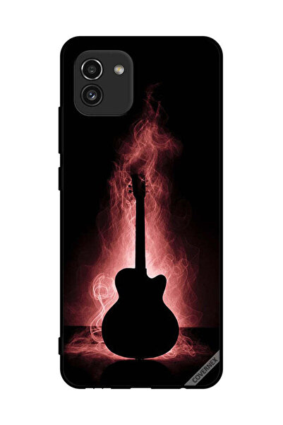 Covernex غطاء حماية لهاتف سامسونج جالاكسي A03 انعكاس جيتار في الظلام