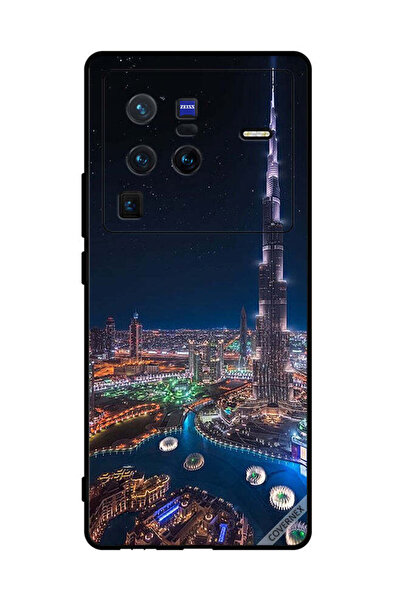 Covernex غطاء حماية لهاتف فيفو X80 برو - منظر ليلي لوسط المدينة