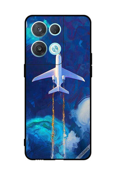 Covernex Protective Case Cover For Oppo Reno8 Pro Airplane Flying