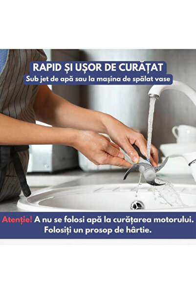 Zetta Innovation Zetta Innovation Electric Chopper 500W, 3 Liters, 2 Speeds, Stainless Steel