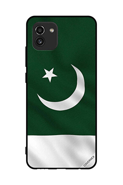 Covernex غطاء حماية لهاتف سامسونج جالاكسي A03 بعلم باكستان عمودي