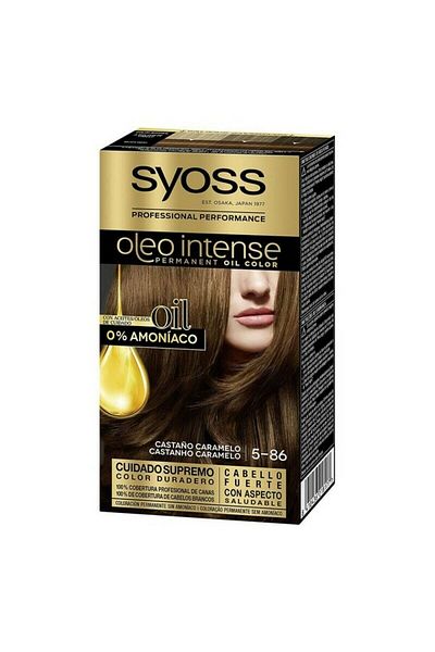 Syoss Permanent Hair Dye, Syoss Oleo Intense 5-86, Caramel