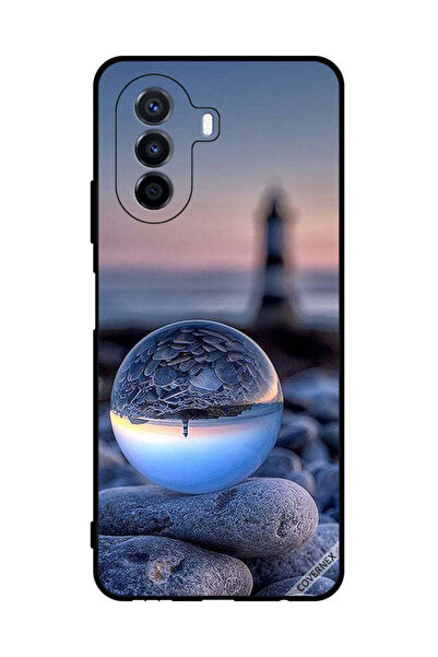 Covernex غطاء حماية لهاتف هواوي نوفا واي 70، تصوير الطبيعة في زجاج دائري