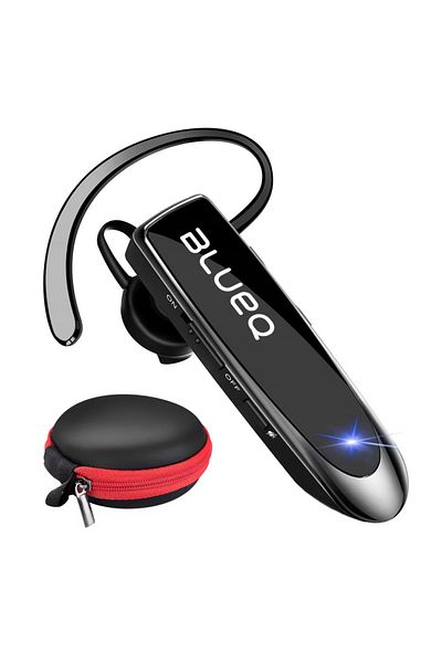 NewEvo Wireless Bluetooth Headphones, Bluetooth 5.0, With Case, Dual External Sound Reduction