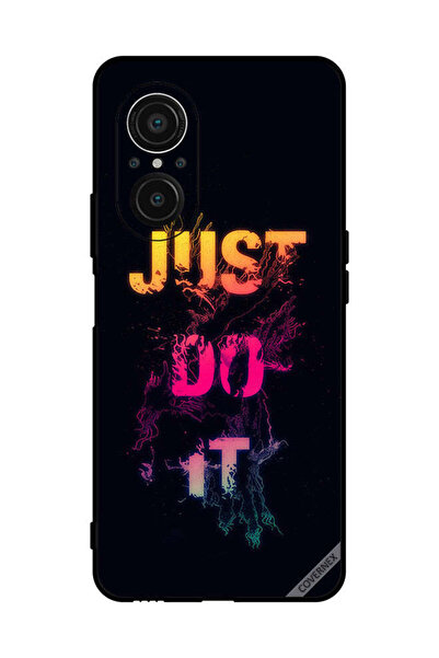 Covernex غطاء حماية لهاتف هواوي نوفا 9 SE - مطبوع عليه Just Do It ملون