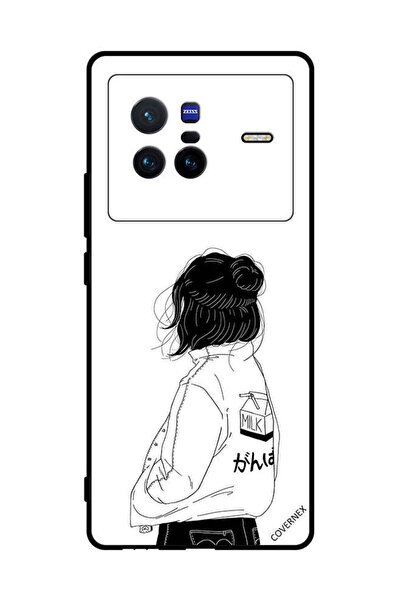 Covernex غطاء حماية لهاتف فيفو X80 فتاة تفكر بعمق شديد